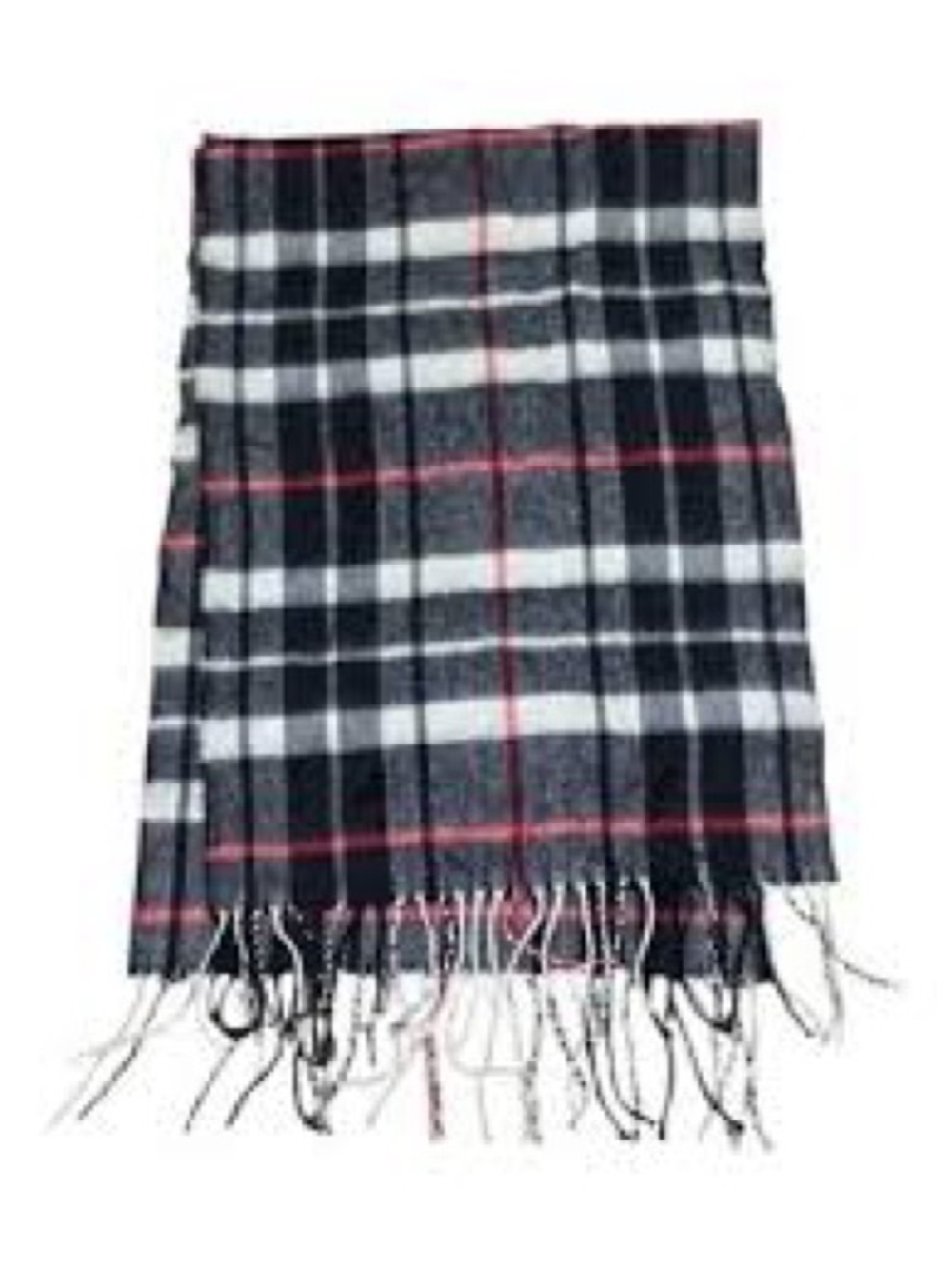 NWT J. Crew Plaid Scarf NEW Navy Red Holidays
